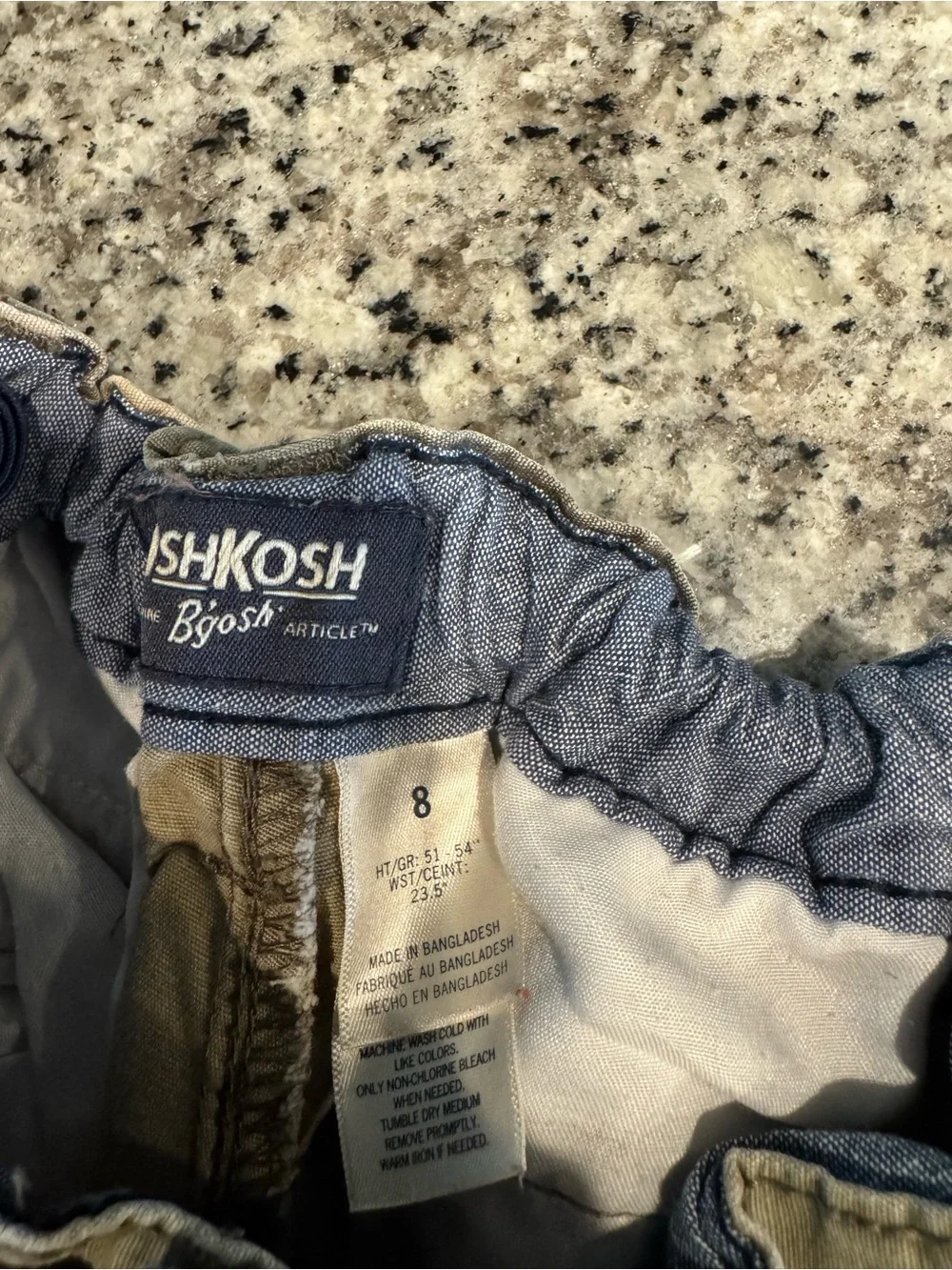 OshKosh B'gosh Boys' Camo Cargo Shorts - Green/Tan